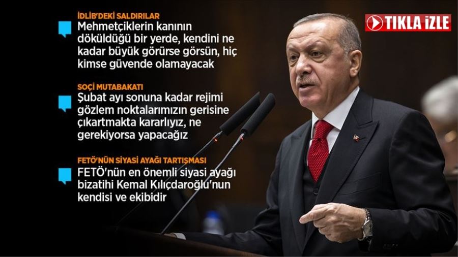 Erdoğan: Askerlerimize zarar gelmesi halinde rejim güçlerini vuracağız