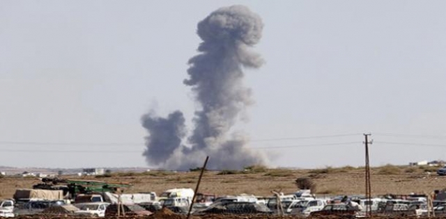 Kobani`de iki IŞİD noktası vuruldu