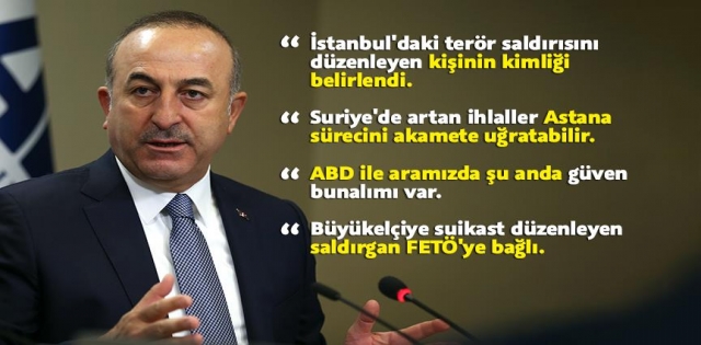 Dışişleri Bakanı Çavuşoğlu Açıklamada Bulundu