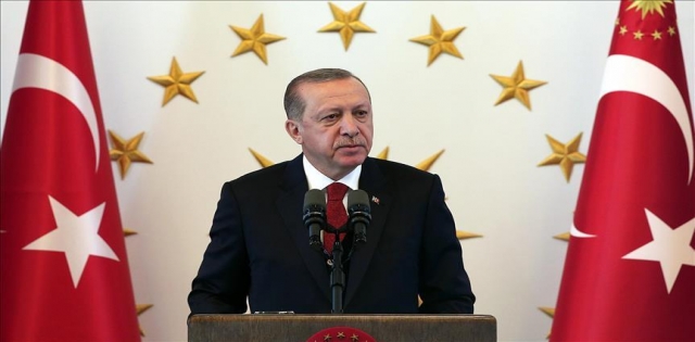 Cumhurbaşkanı Erdoğan`dan terörle mücadele kahramanlarına kutlama