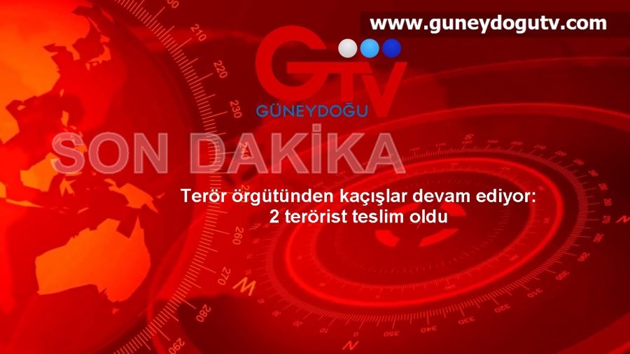 2 Terörist teslim oldu