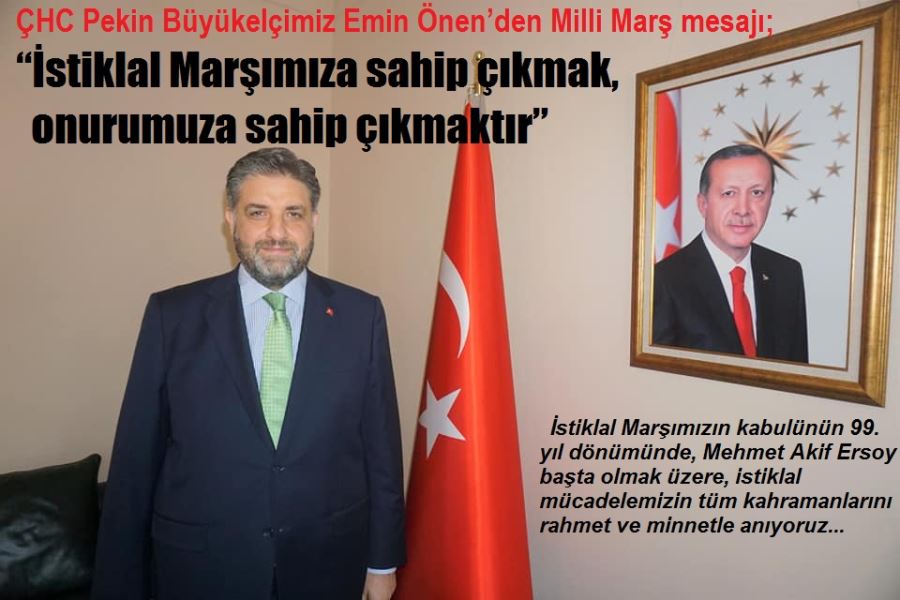 Emin Önen’den Milli Marş mesajı