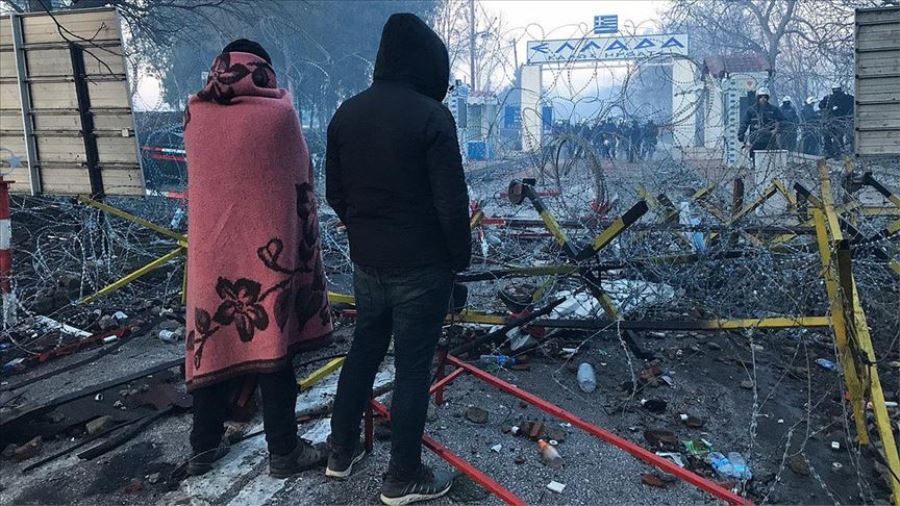 Sınırı geçmek isteyen göçmenlerin Edirne