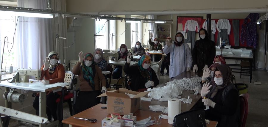 Bozova Belediyesi maske üretimine başladı!