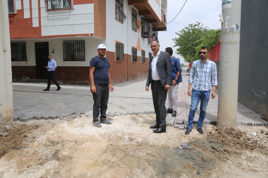 BAŞKAN KUŞ, ÇALIŞMALARI YERİNDE İNCELEMEYE DEVAM EDİYOR.