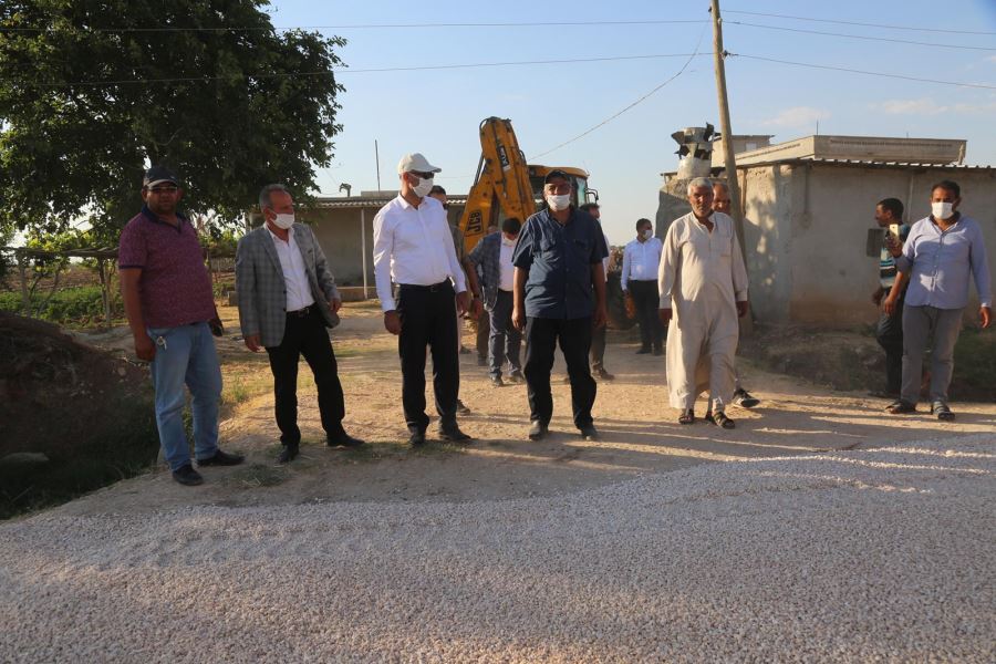 BAŞKAN KUŞ, ÇALIŞMALARI YERİNDE İNCELEMEYE DEVAM EDİYOR.