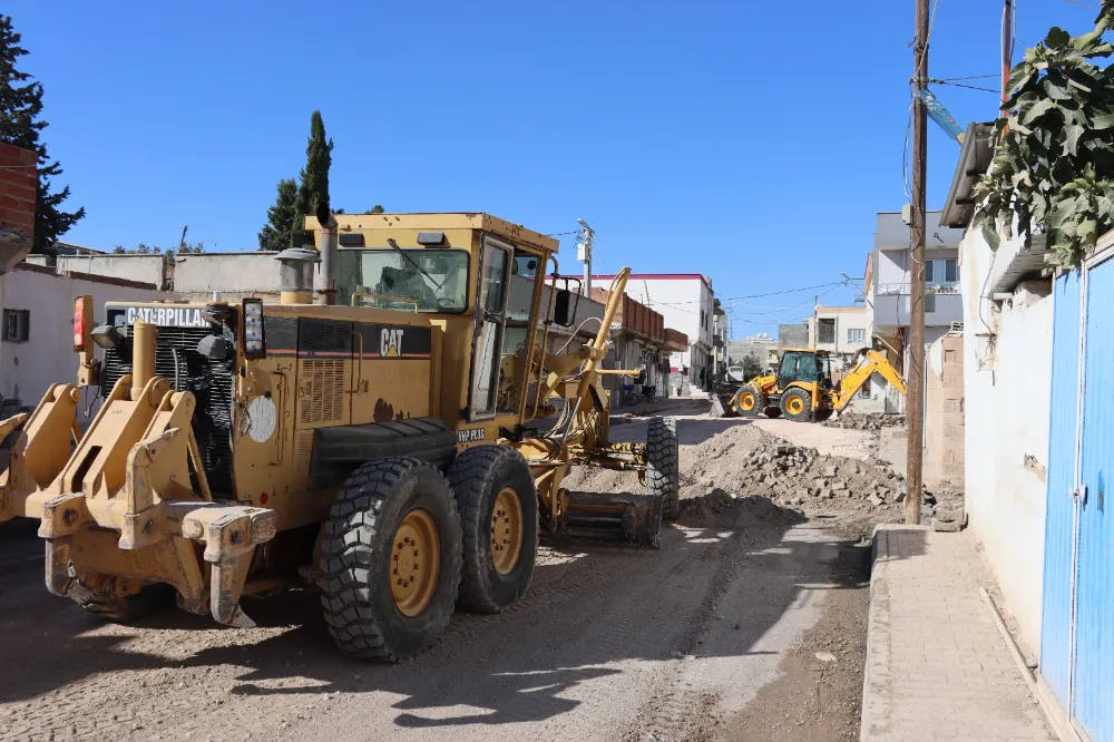 ŞANLIURFA BÜYÜKŞEHİR BELEDİYESİ, CEYLANPINARDA ÜST YAPI ÇALIŞMALARINA BAŞLADI