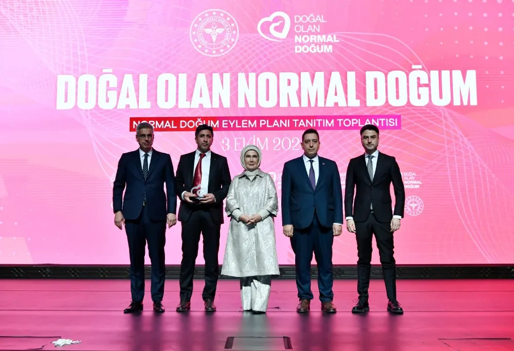 DOĞAL OLAN NORMAL DOĞUM TEMASIYLA ŞANLIURFA YA PLAKET VERİLDİ