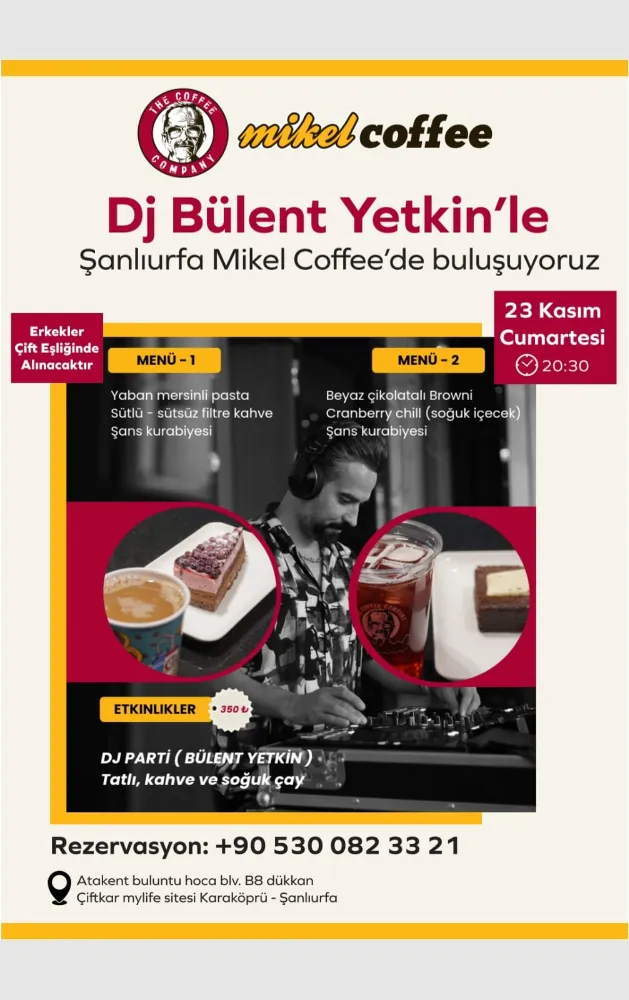 DJ BÜLENT YETKİN’DEN KARAKÖPRÜ’DE MÜZİK ŞÖLENİ