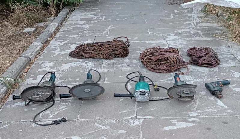 Siverek’te kablo hırsızı yakalandı