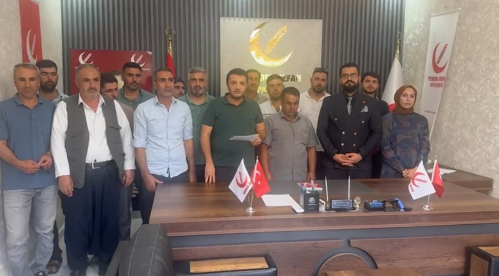 Yeniden Refah Partisi Siverek İlçe başkanlığında basın açıklaması 