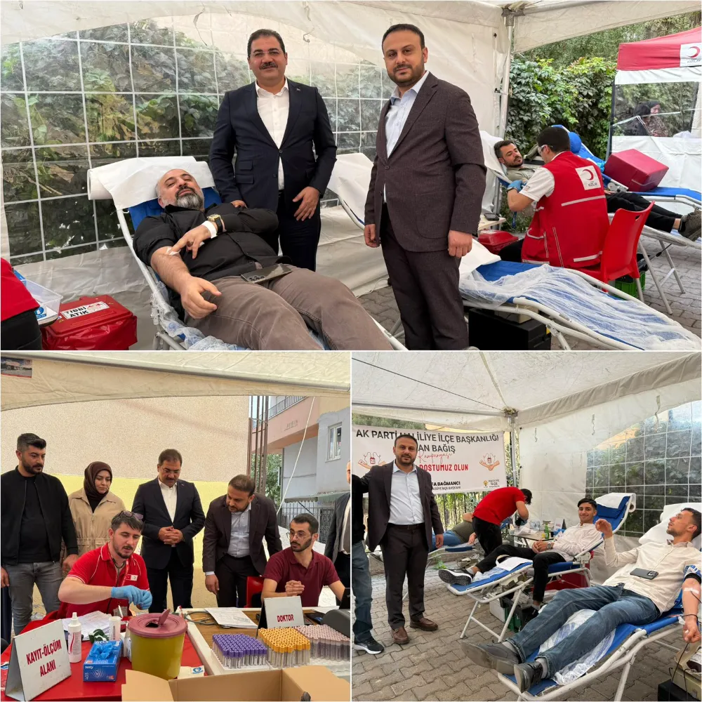AK Parti Haliliye Teşkilatından Kızılay’a Kan Bağışı Desteği