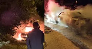OTOMOBİL PATLADI, FECİ ŞEKİLDE CAN VERDİ