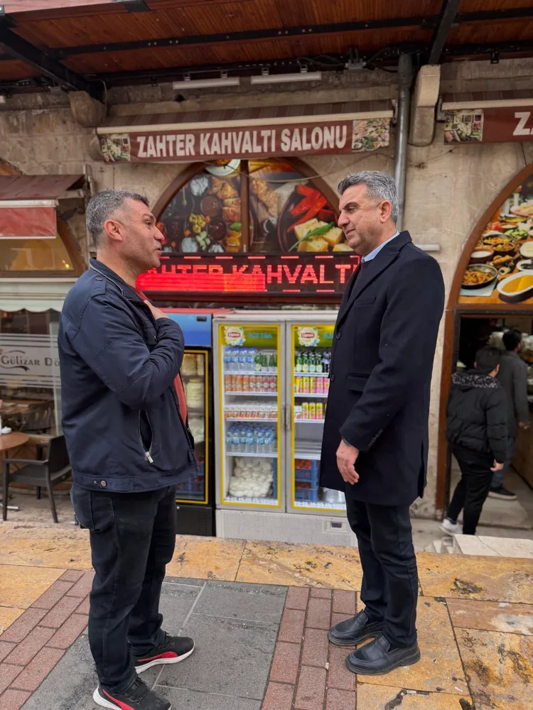 İL BAŞKANI GÜNBEGİ ESNAFLA GÜNE BAŞLADI