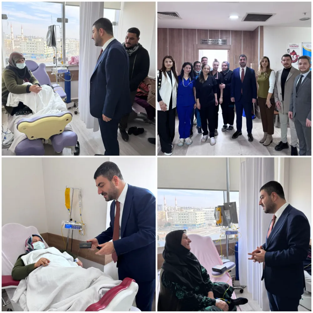 AK Parti Karaköprü İlçe Başkanı Orhan Çelik’ten Kanser Hastalarına Ziyaret