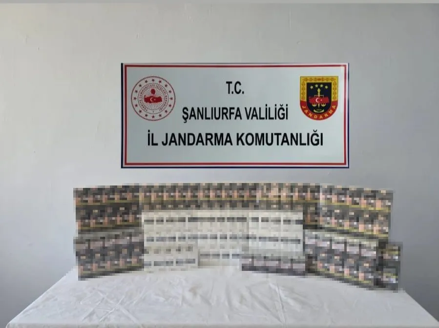 ŞANLIURFA’DA KAÇAK SİGARA VE TÜTÜN ELE GEÇİRİLDİ