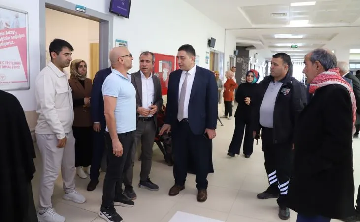 İl Sağlık Müdürü Doç. Dr. Abdullah Solmaz Mesaiye Suruç Devlet Hastanesinde başladı