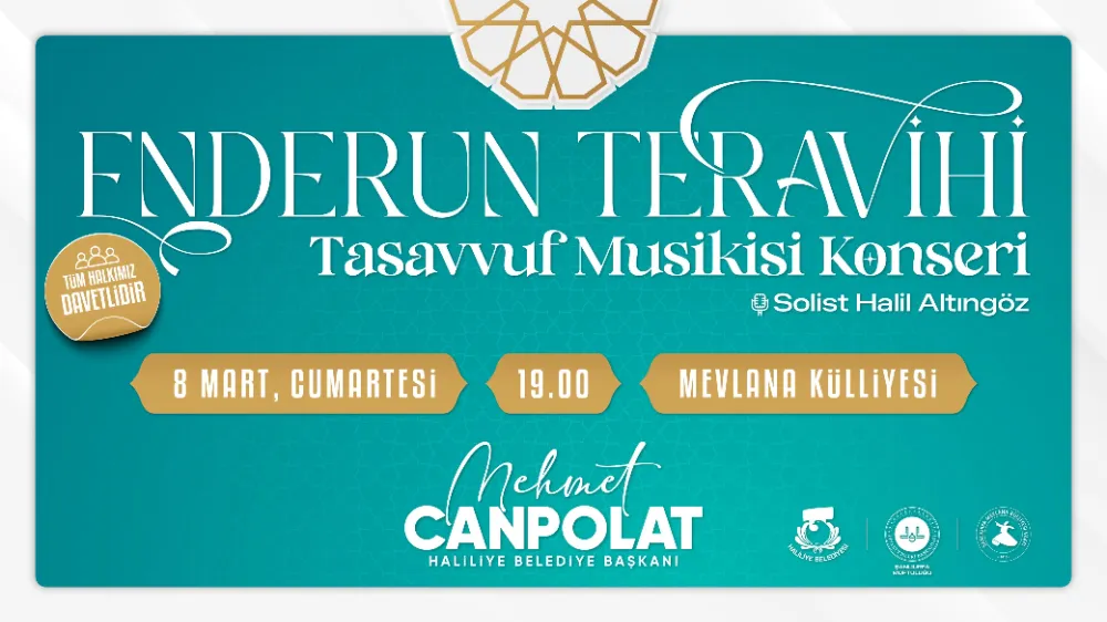 HALİLİYE BELEDİYESİ, ENDERUN TERAVİH GELENEĞİNİ BU YIL DA YAŞATIYOR 