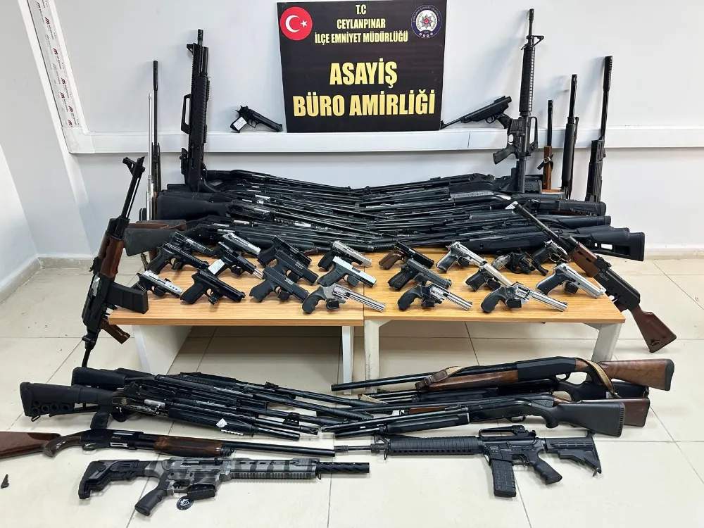 ŞANLIURFA’DA 45 ADET RUHSATSIZ SİLAH ELE GEÇİRİLDİ: 2 GÖZALTI