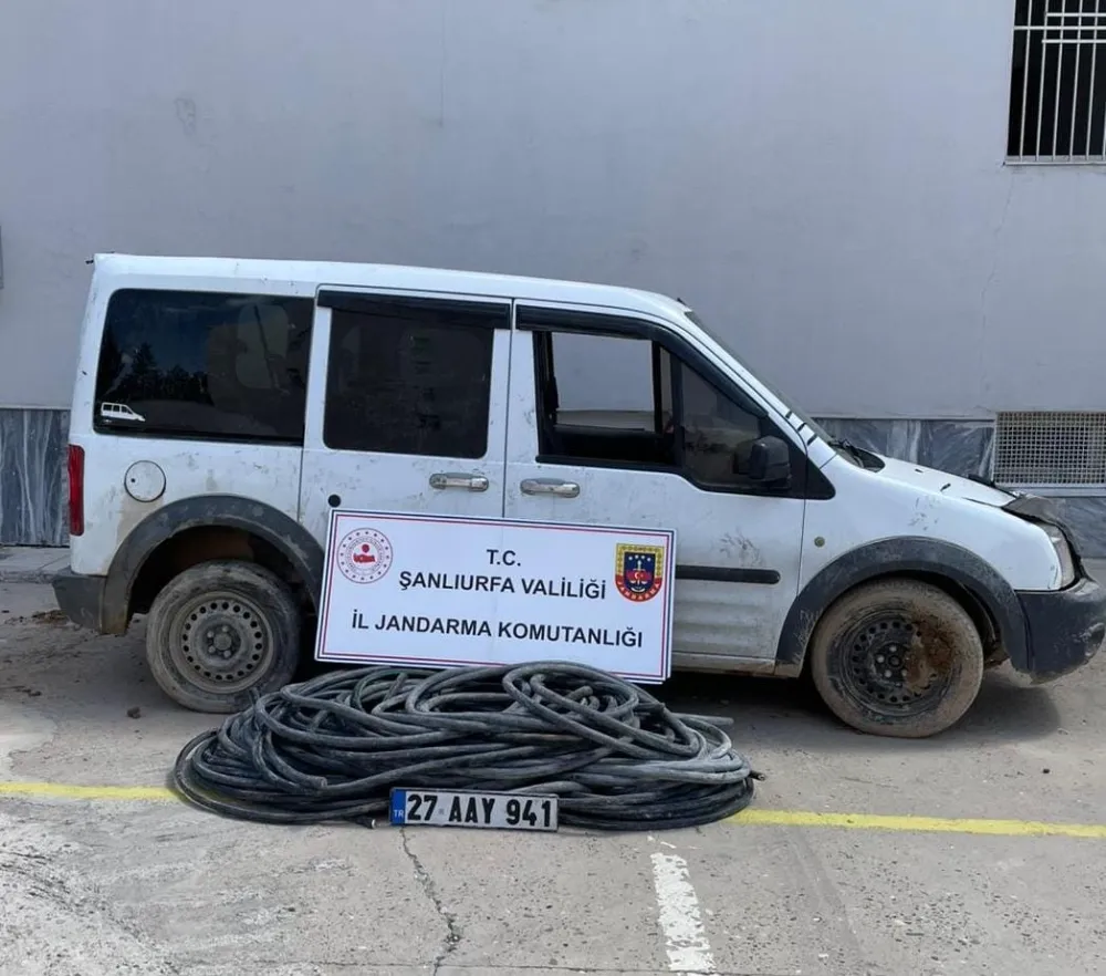 ŞANLIURFA’DA ÇALINAN 200 METRE KABLO BULUNDU