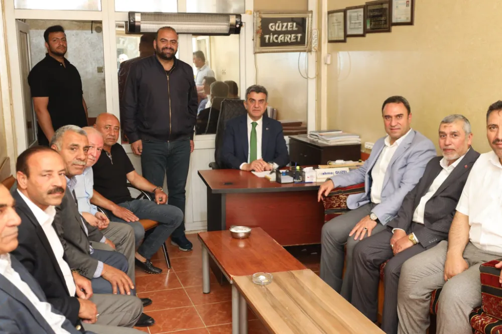 AK PARTİ İL BAŞKANI GÜNBEGİ BUĞDAY PAZARI ESNAFLARINI ZİYARET ETTİ