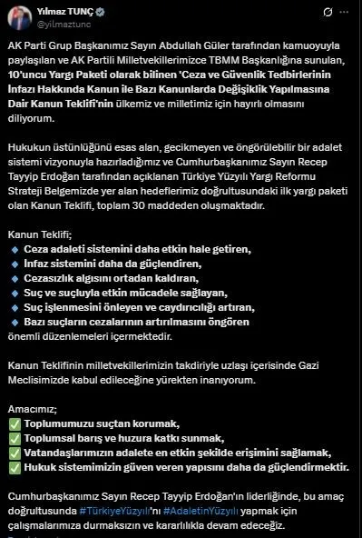BAKAN TUNÇ: 