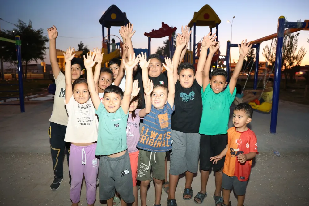 AKÇAKALE BELEDİYESİ’NDEN ÇOCUKLARA MUTLULUK DOLU ALANLAR