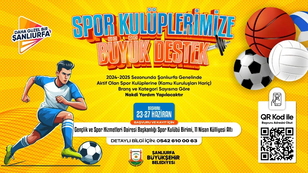 BÜYÜKŞEHİR BELEDİYESİ’NDEN SPOR KULÜPLERİNE 8 MİLYON 400 BİN TL DESTEK
