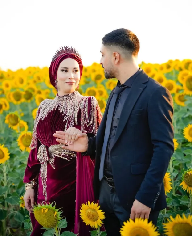 SARIYA BOYANAN ARAZİLER YENİ EVLENEN ÇİFTLERİN AKININA UĞRUYOR