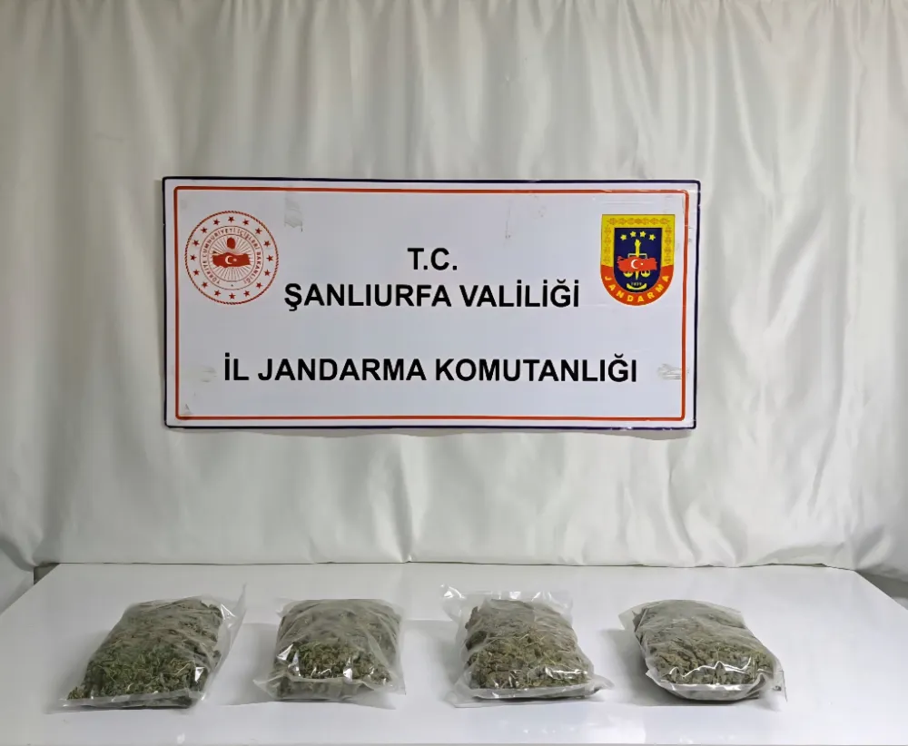 ŞANLIURFA’DA 6 KİLO 260 GRAM UYUŞTURUCU ELE GEÇİRİLDİ