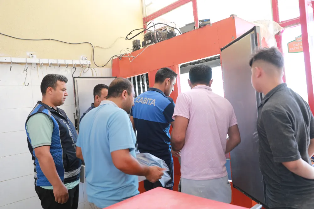 HARRAN BELEDİYESİ ZABITA EKİPLERİNDEN FIRIN VE KASAPLARA SIKI DENETİM