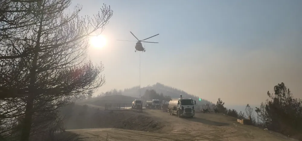 HATAY’DA YANGIN BÖLGESİNE YAKIN MESAFEDEKİ 2 MAHALLEDE BİN 115 KİŞİ TAHLİYE EDİLDİ