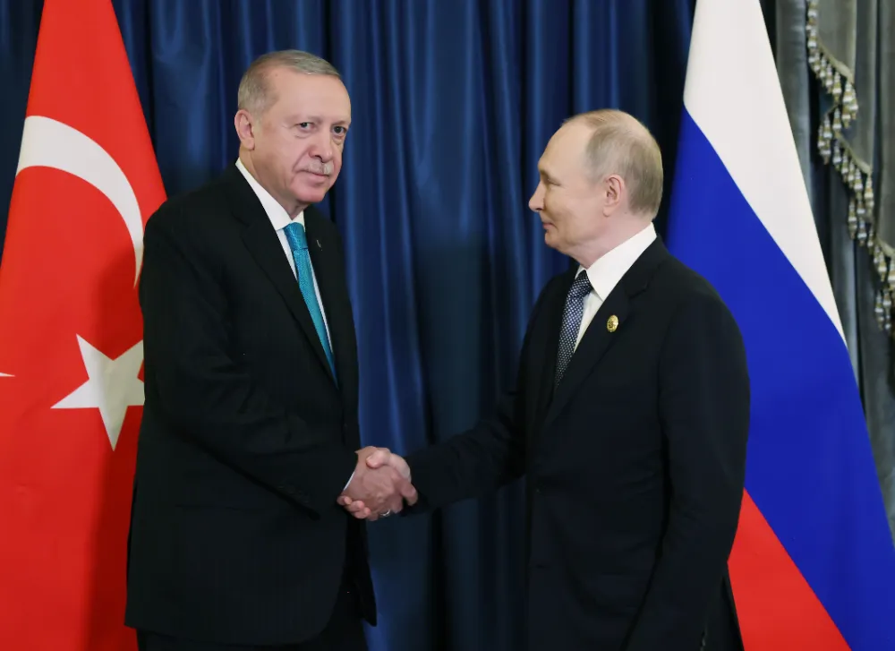 CUMHURBAŞKANI ERDOĞAN, PUTİN İLE GÖRÜŞTÜ