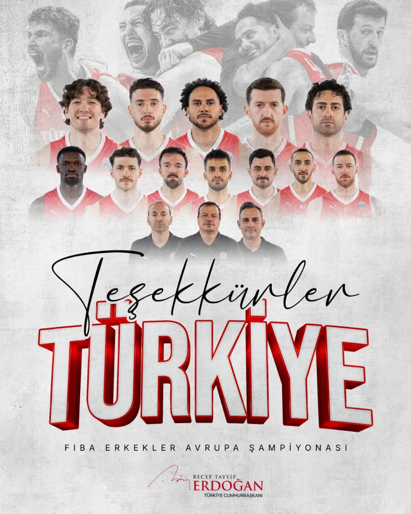 CUMHURBAŞKANI ERDOĞAN’DAN A MİLLİ ERKEK BASKETBOL TAKIMI
