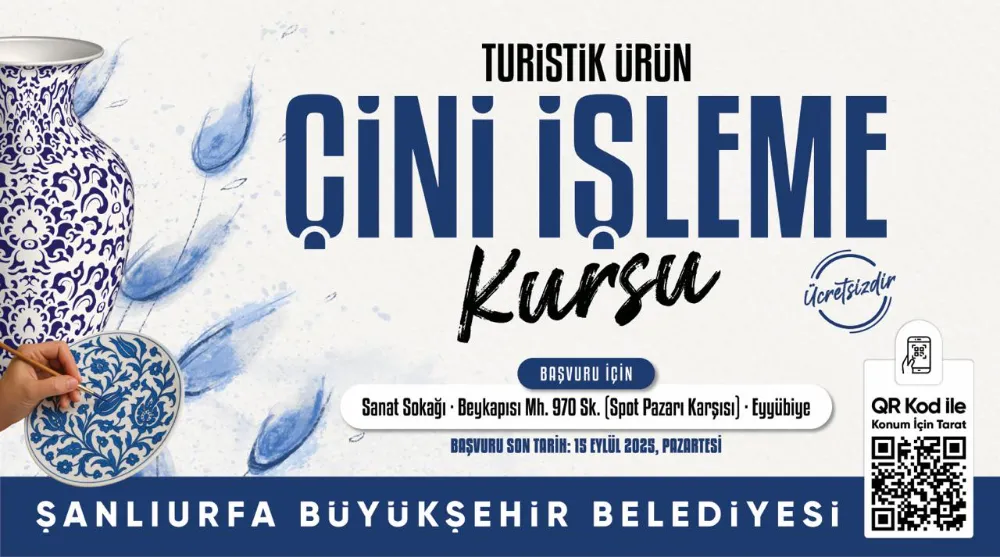 BÜYÜKŞEHİR BELEDİYESİ, ÜCRETSİZ MOZAİK VE ÇİNİ KURSLARI AÇIYOR 