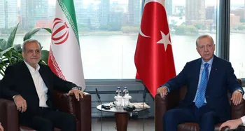 İRAN CUMHURBAŞKANI PEZEŞKİYAN İLE CUMHURBAŞKANI ERDOĞAN TELEFONDA GÖRÜŞTÜ