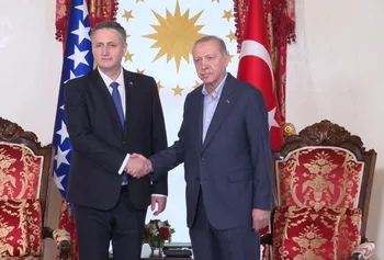 CUMHURBAŞKANI ERDOĞAN, BOSNA HERSEK DEVLET BAŞKANLIĞI KONSEYİ BAŞKANI BECİROVİC İLE BİR ARAYA GELDİ