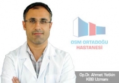 KBB Uzmanı Op. Dr. Ahmet Yetkin göreve başladı