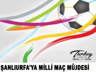 ŞANLIURFA`YA MİLLİ MAÇ MÜJDESİ