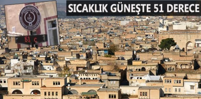 Urfa?da sıcaklık 50 dereceyi gördü