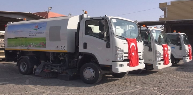 BELEDİYE ARAÇLARINI YENİLEMEYE DEVAM EDİYOR