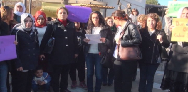 HİLVAN`DA KADINLARDAN PROTESTO