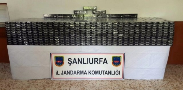Şanlıurfa`da 14 Bin Paket Kaçak Sigara Ele Geçirildi