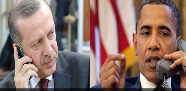 Erdoğan ile Obama telefonda görüştü