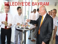 BELEDİYE`DE BAYRAMLAŞMA