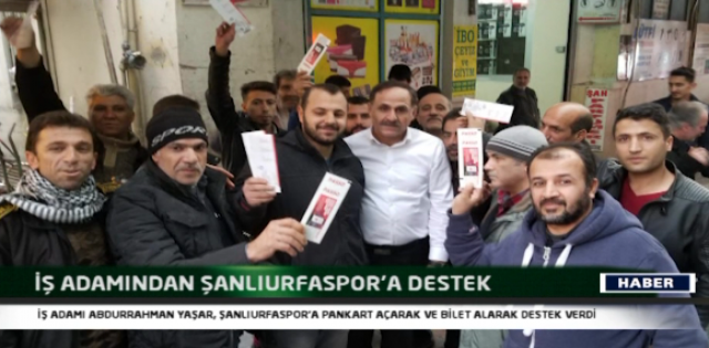 İş Adamı Abdurrahman Yaşar`da Şanlıurfaspor`a Destek