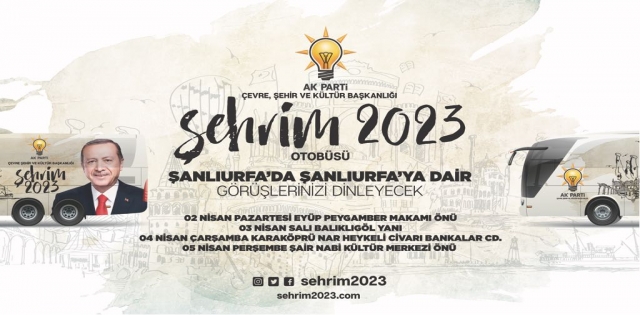 ŞEHRİM 2023 OTOBÜSÜ ŞANLIURFA ?YA GELİYOR
