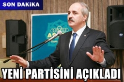 Yeni partisini açıkladı