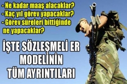 Sözleşmeli erlere 2 bin TL maaş