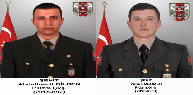 Tel Rıfat`ta TSK unsurlarına saldırı: 2 şehit, 3 yaralı 
